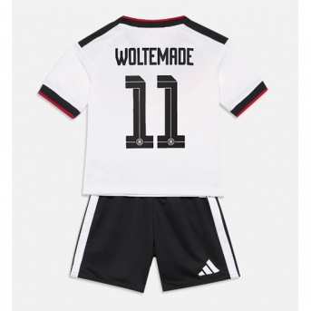 Billige Fotballdrakt Tyskland Nick Woltemade #11 Replika Hjemmedraktsett Barn VM 2026 Kortermet (med bukser)